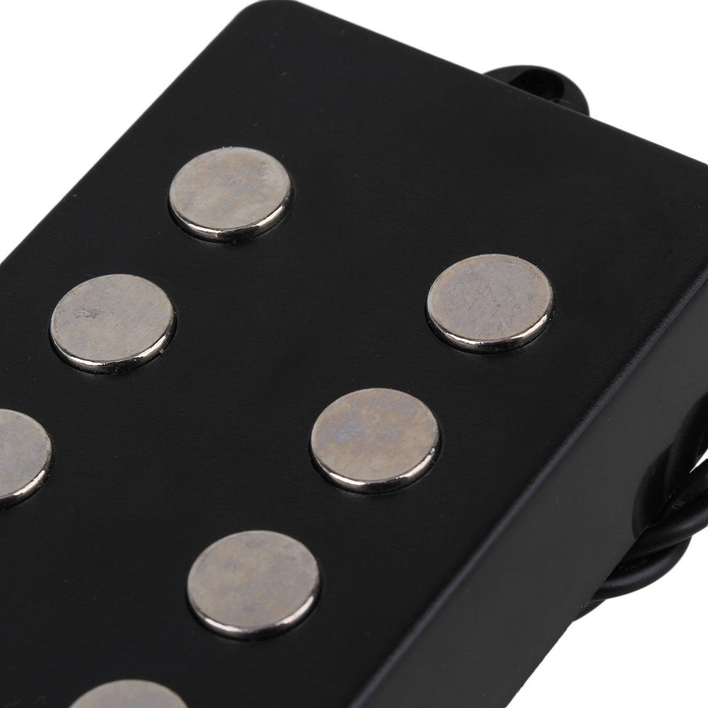 BQLZR Black Ceramic Magnet 5 String M Bass Humbucker Double Coil Pickup for Bass Guitar and Bass Replacement Pack of 2 4.13x1.77